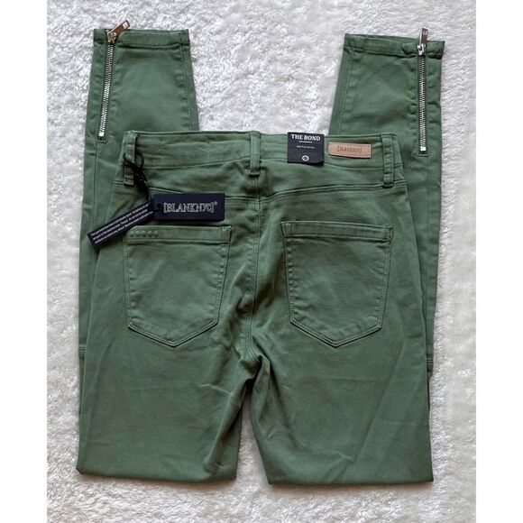NWT BLANKNYC The Bond Mid Rise Skinny Cargo Jean in Full Bloom, Size 27 - Picture 14 of 16